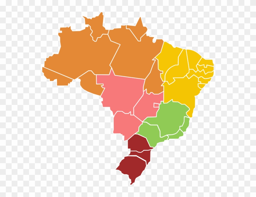 880x676 Brazil Map Vector Free Download Clipart