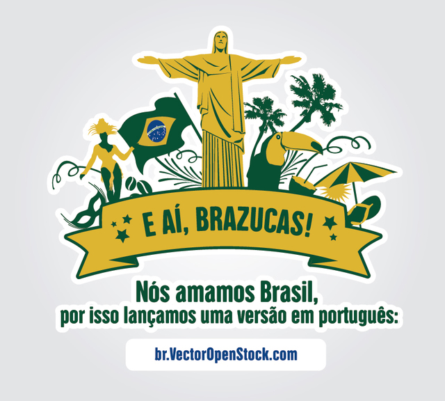 640x576 Free Vectors We Love Brazil Symbols Label Vector Open Stock
