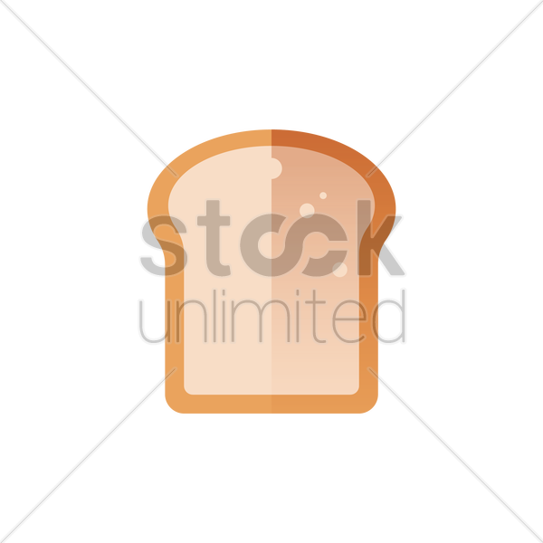 600x600 Bread Slice Vector Image
