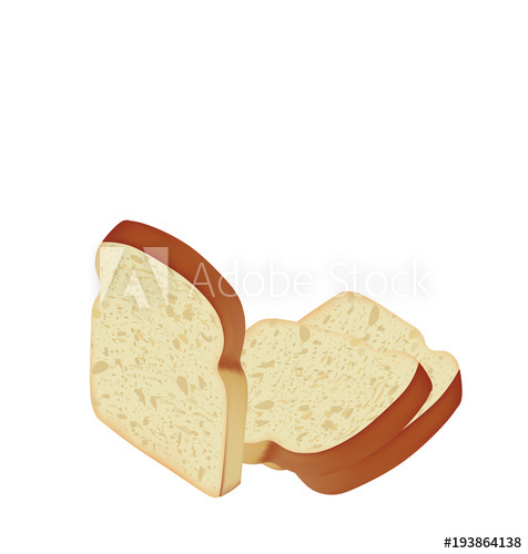 476x500 Bread Slice Vector Illustration