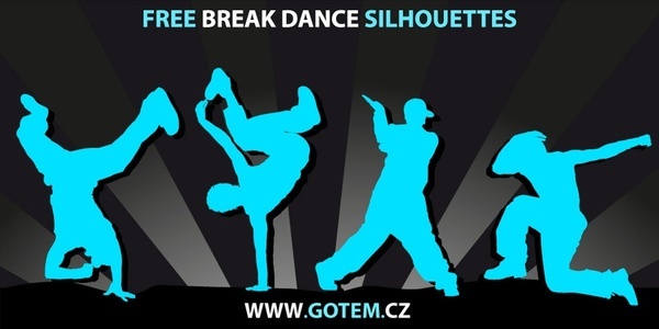 Breakdance Vector Free Vector Download 600x300 Breakdance Vector Free Vector Download