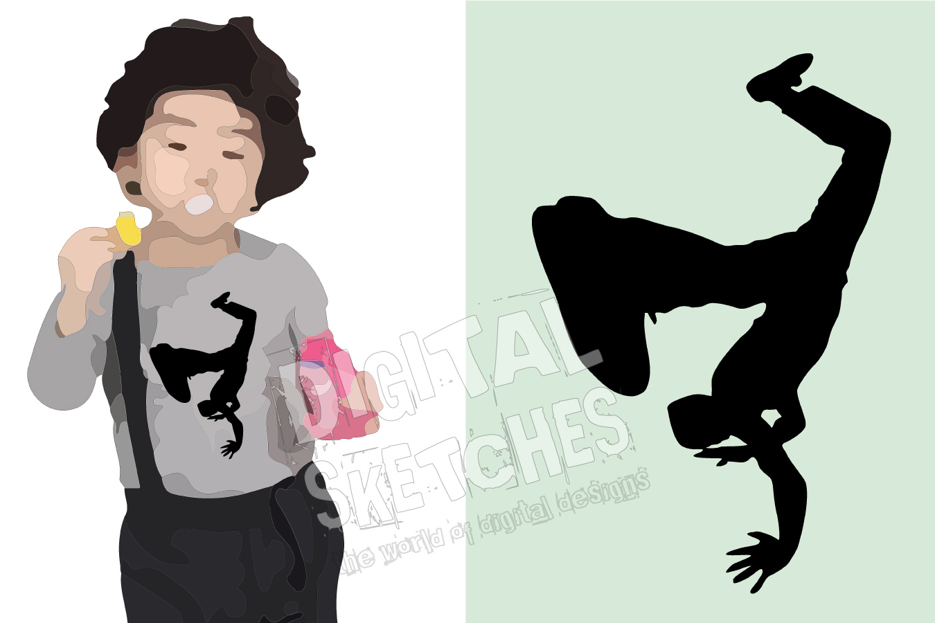 Dancer Vector Graphic, Dance Break Dance Dxf 1350x900 Dancer Vector Graphic, Dance Break Dance Dxf