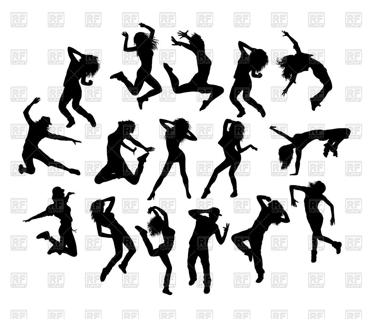 Happy Break Dance Expression Silhouettes 1200x1029 Happy Break Dance Expression Silhouettes