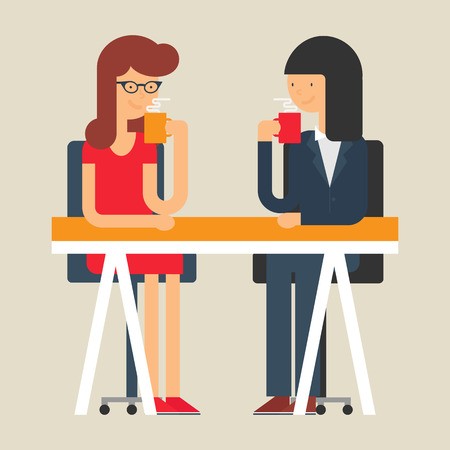 450x450 Coffee Break, Vector Illustration, Flat Style Royalty Free Vector