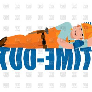 300x300 Job Time Out Builder Sleeping Work Break Vector Clipart Newwaysys