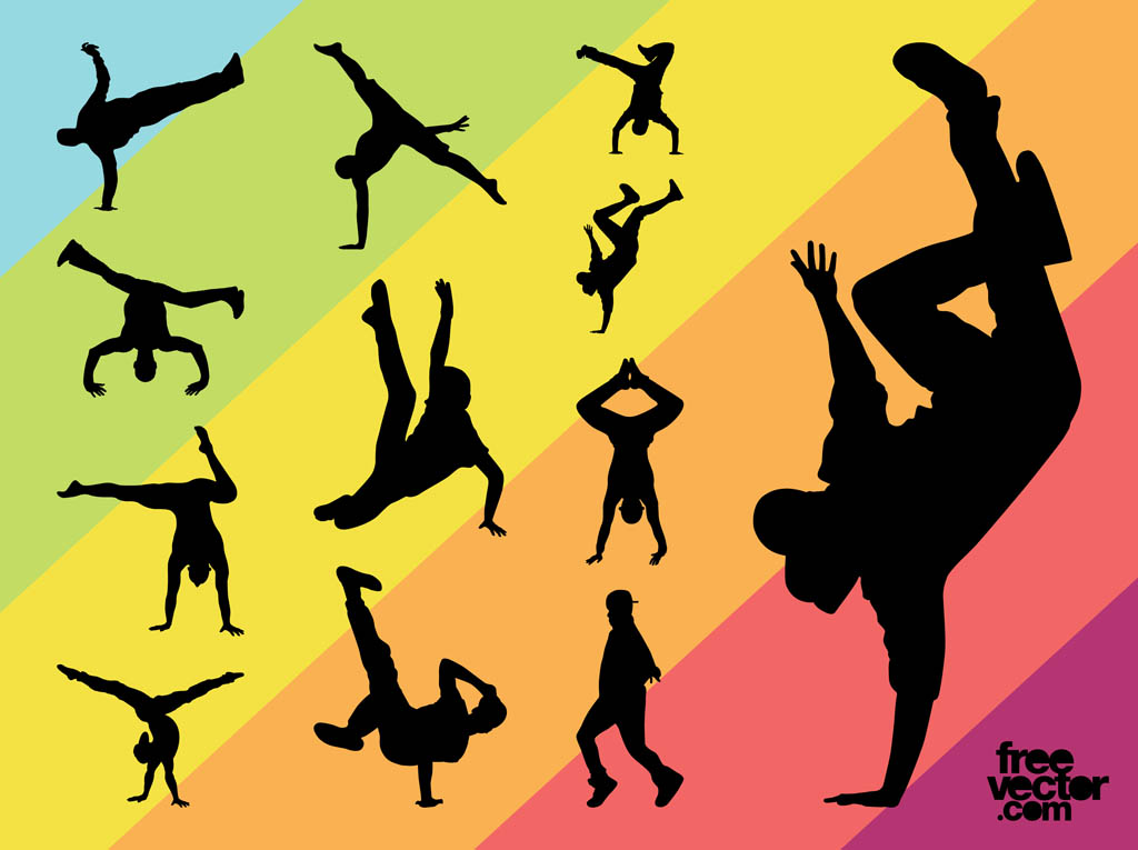 1024x765 Breakdancers Graphics Set Free Vectors Ui Download