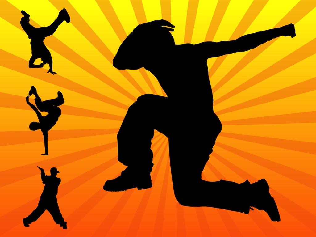 1024x767 Break Dance Vector Art Graphics