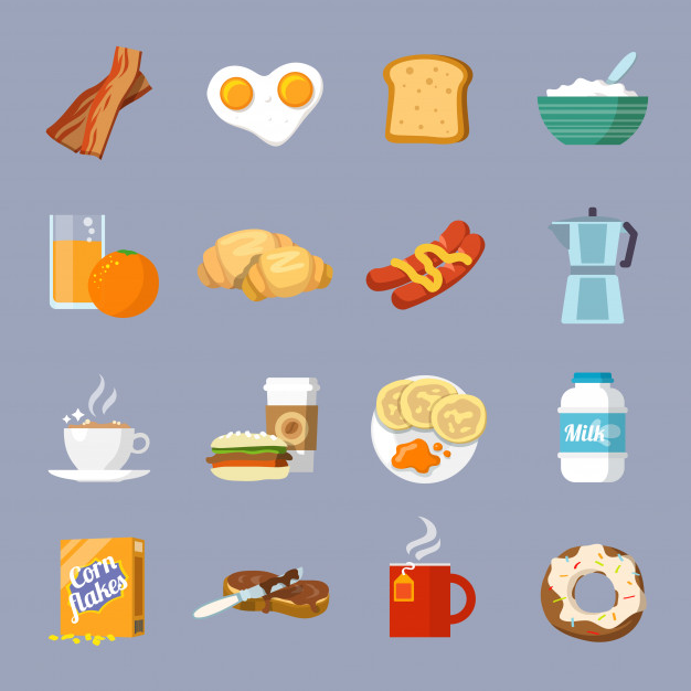 626x626 Breakfast Icon Flat Vector Free Download