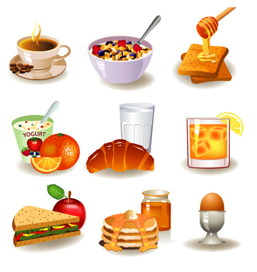 500x529 Breakfast Icon Vector Material
