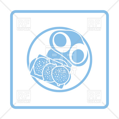 400x400 Blue Frame Design Of Breakfast Icon Vector Image Of Food