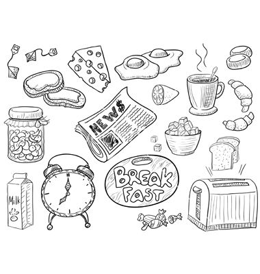 Breakfast Vector On Vectorstock 380x400 Breakfast Vector On Vectorstock