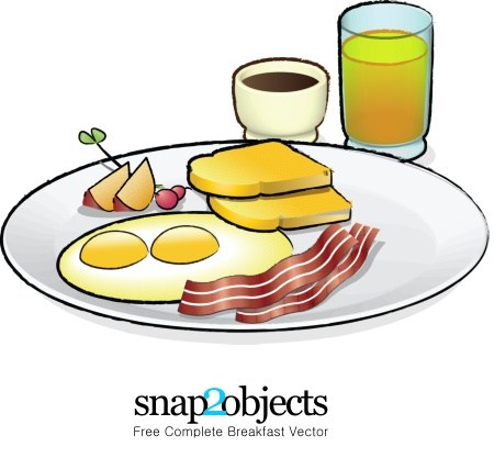 Free Complete Breakfast Vector 450x417 Free Complete Breakfast Vector