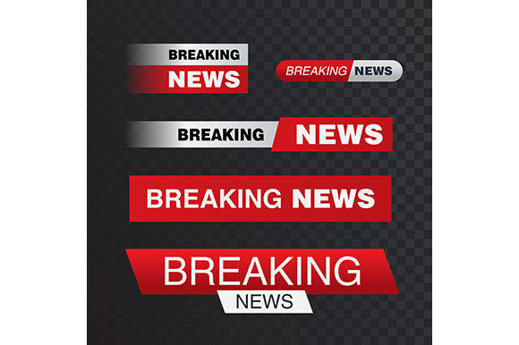 580x386 Breaking News Tv Set Bar Vector Illustration Graphic