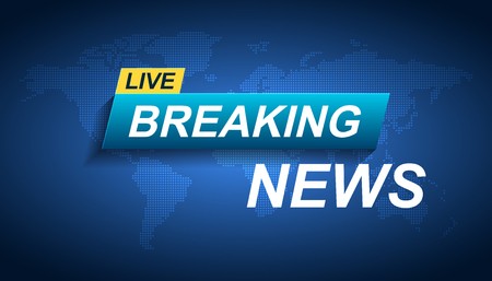 450x257 Breaking News Vector Icon News With World Map Flat Vector