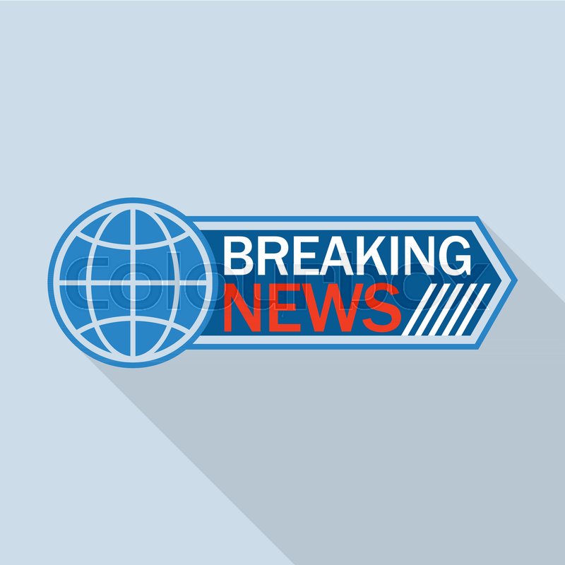 800x800 Global Breaking News Logo Flat Stock Vector Colourbox