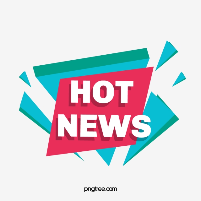 640x640 Vector Creative Hot News Tag, Banner, Breaking News Banner, Hot