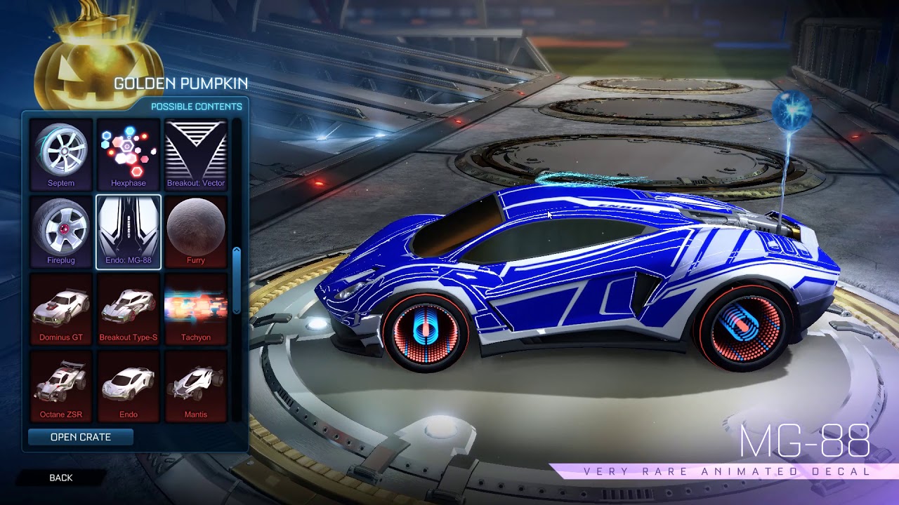 1280x720 Rocket League Golden Pumpkin Opening
