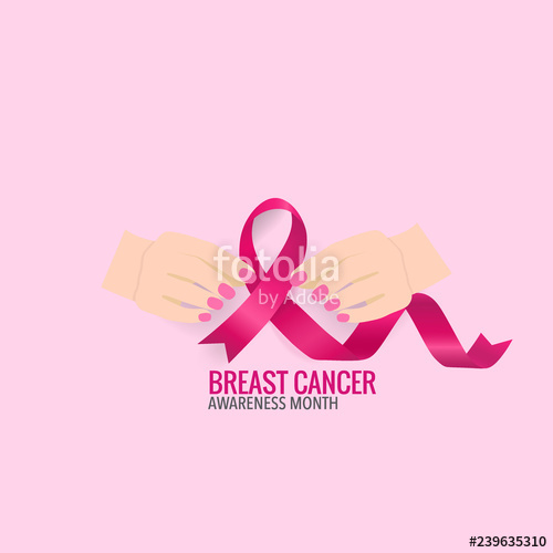 500x500 Breast Cancer Awareness Month Background Design Breast Cancer