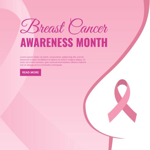 490x490 Breast Cancer Awareness Month For Online Campaign Vector