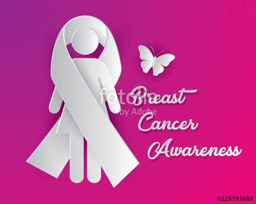 500x400 Breast Cancer Awareness Illustration Vector, Breast Cancer Paper