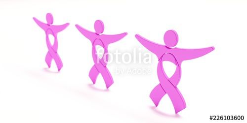 Cancer Awareness Pink Ribbon 500x250 Cancer Awareness Pink Ribbon
