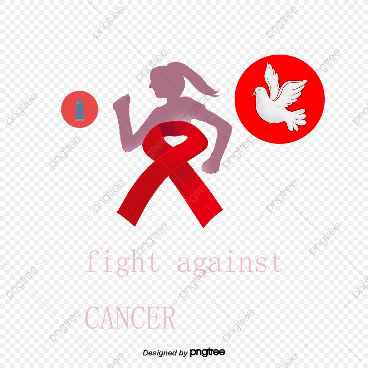 1200x1200 Decorative Red Ribbon Flag Against Breast Cancer, Ribbon Vector
