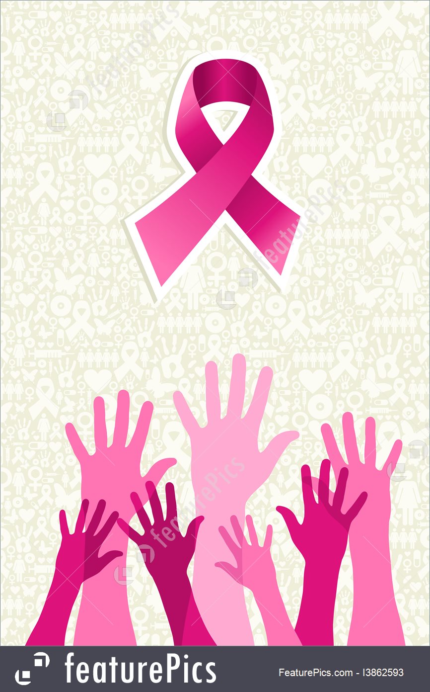 866x1392 Breast Cancer Awareness Ribbon Women Hands Vector