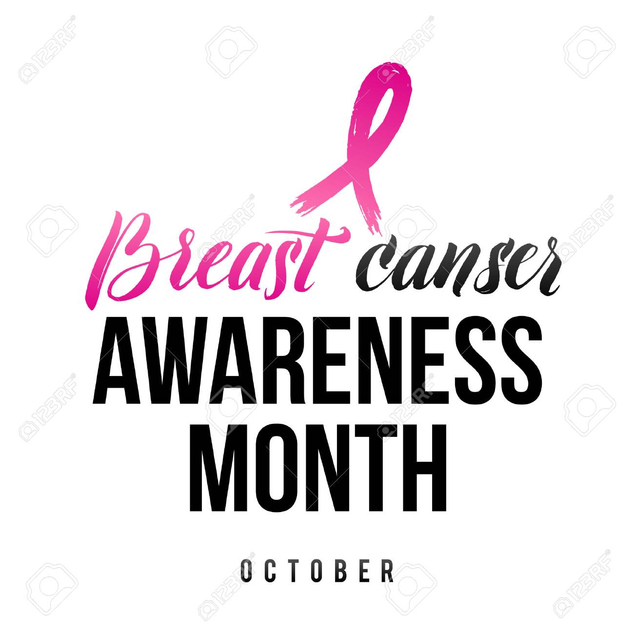 1300x1300 Breast Cancer Ribbon Vector Art Free
