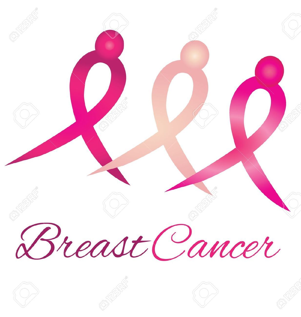 1234x1300 Stock Vector Breast Cancer Ribbons Awareness Ribbons, Cancer