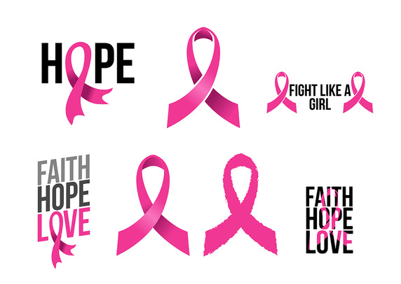 Breast Cancer Ribbons Vector Free Vector Download 572x406 Breast Cancer Ribbons Vector Free Vector Download