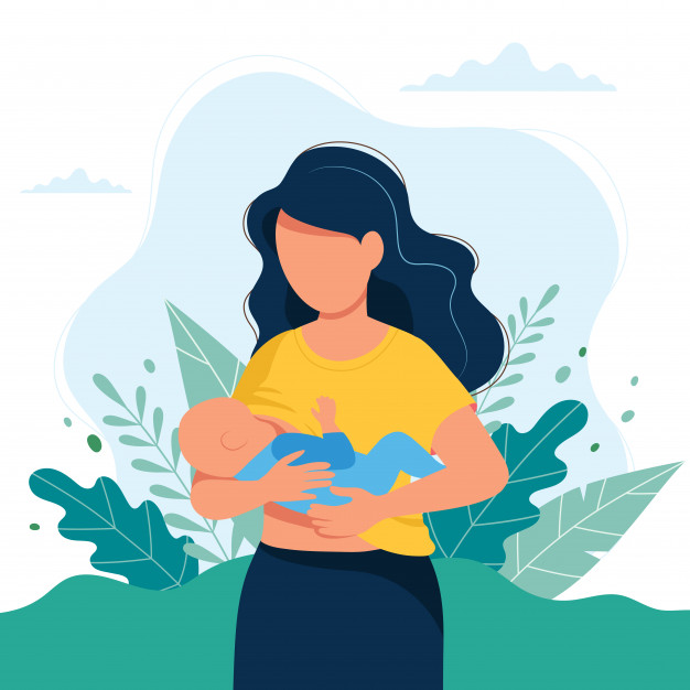Breastfeeding Illustration, Mother Feeding A Baby With Breast 626x626 Breastfeeding Illustration, Mother Feeding A Baby With Breast