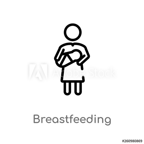 Outline Breastfeeding Vector Icon Isolated Black Simple Line 500x500 Outline Breastfeeding Vector Icon Isolated Black Simple Line