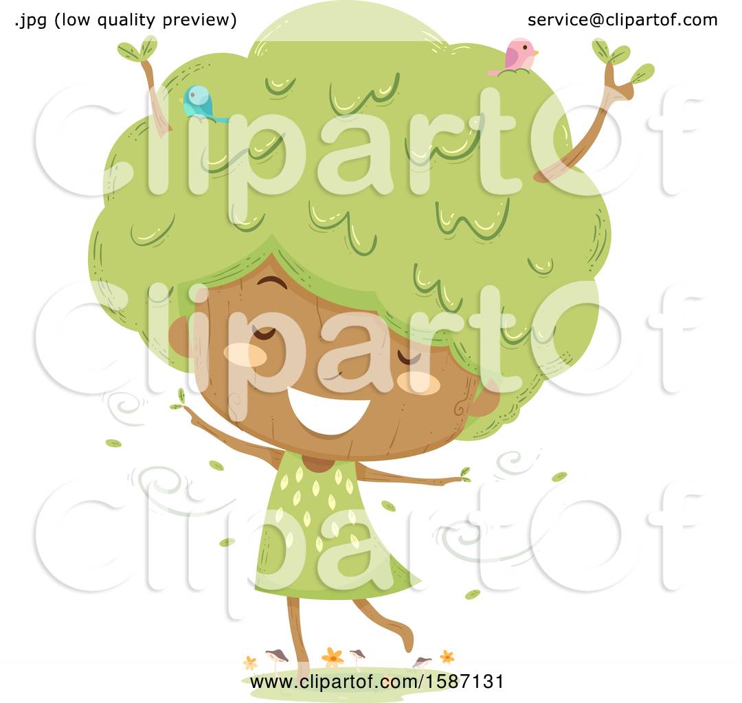 1080x1024 Clipart Of A Girl Tree Dancing In A Breeze