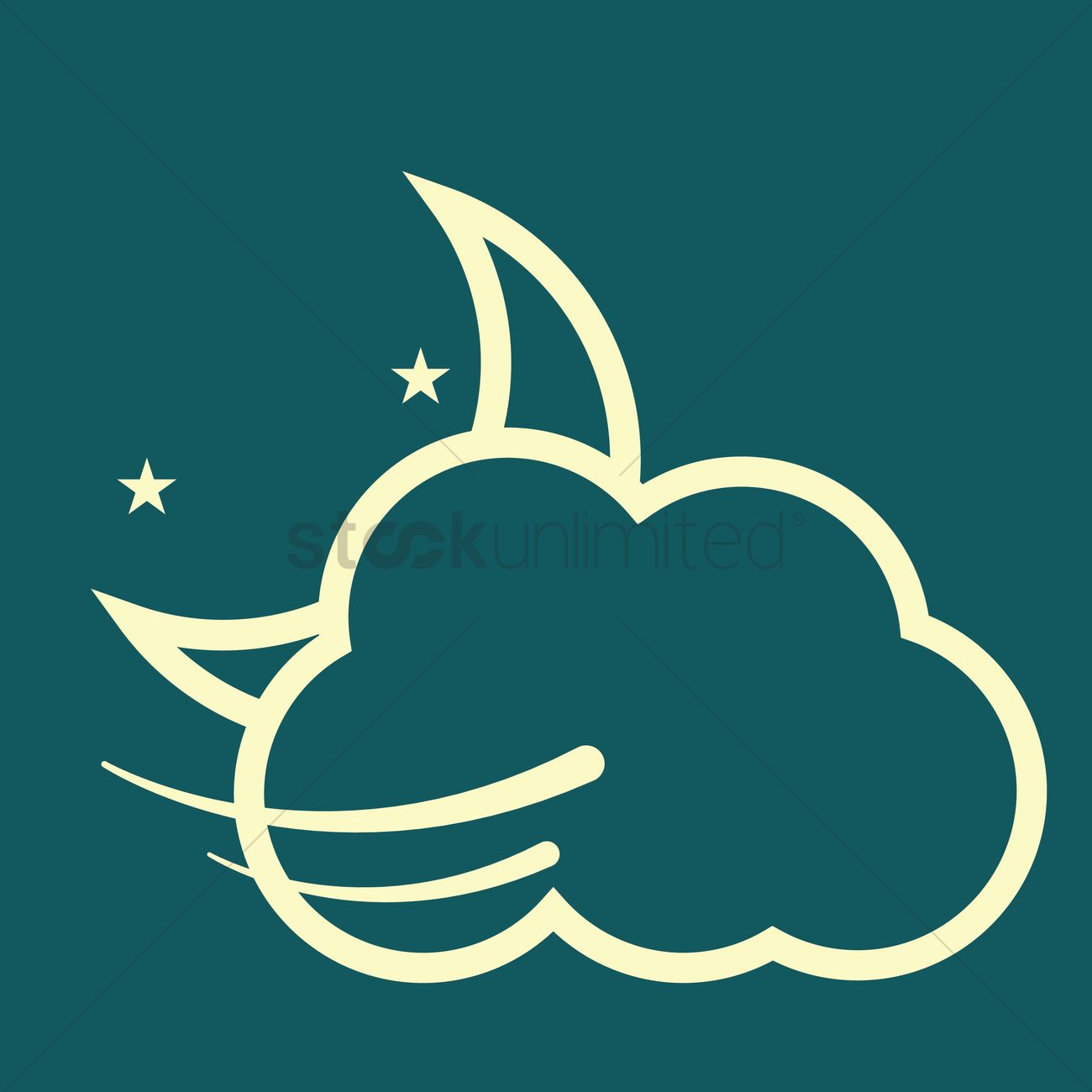 1300x1300 Cloud And Breeze Vector Image