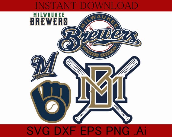 570x456 Milwaulkee Brewers Png Dxf Baseball Files