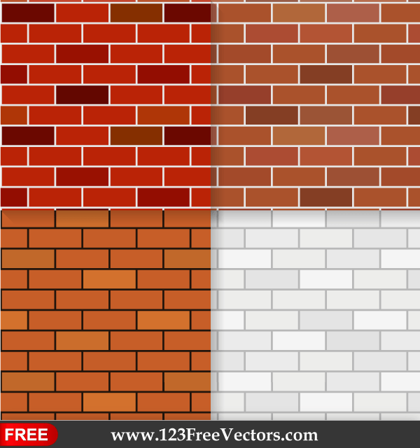 600x640 Brick Wall Texture Seamless Pattern Background Vector