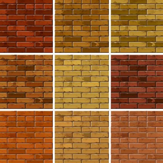 539x539 Brick Wall Seamless Patterns Vector Free Download