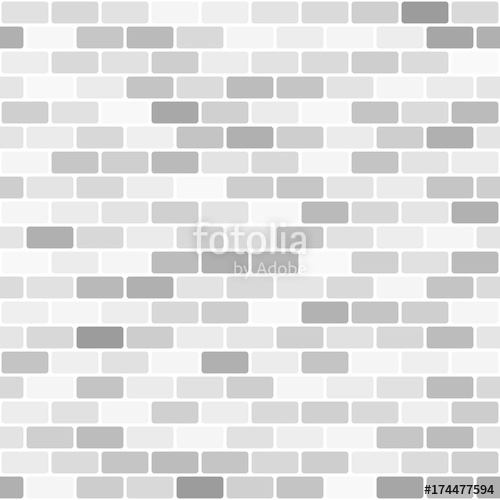 500x500 Gray And White Brick Wall Pattern Seamless Vector Background
