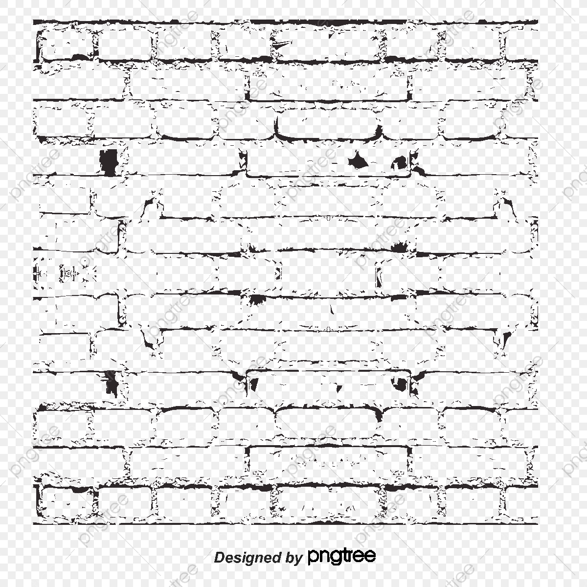 1200x1200 Vector Transparent Brick Wall Texture, Vector, Transparent, White