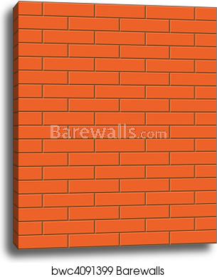 305x390 Vector Seamless Brick Texture Canvas Print Barewalls Posters