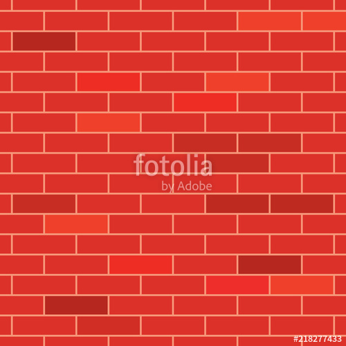 500x500 Red Brick Wall Texture Vector Illustration Stock Image