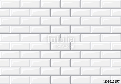 500x349 Subway Seamless White Pattern Brick Wall Vector Illustration