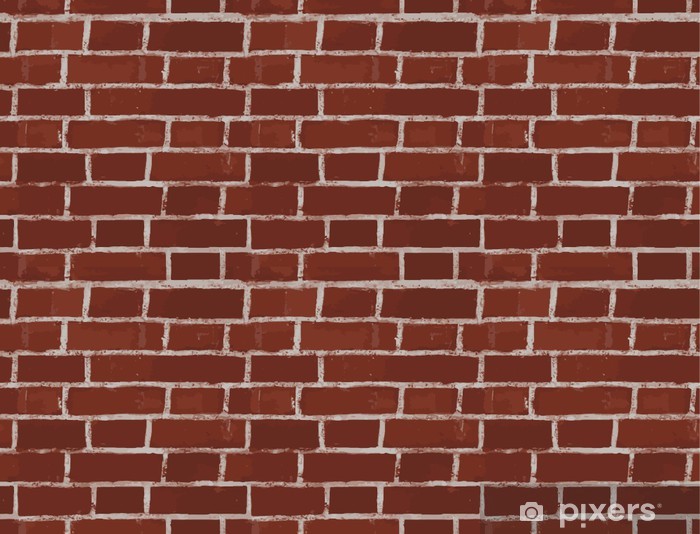 700x534 Vintage Red Brick Wall Vector Seamless Pattern Wall Mural Pixers