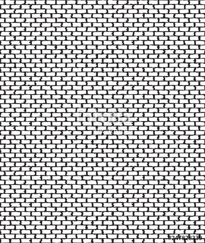 422x500 Hand Drawn Ink Brick Wall Vector Stock Image And Royalty Free