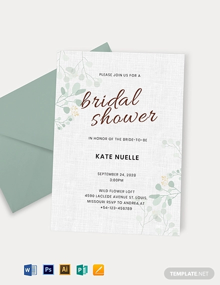 Bridal Shower Invitation Templates 440x570 Bridal Shower Invitation Templates
