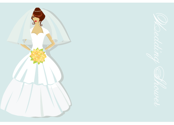 Bridal Shower Card Vector Illustration Free Graphic Design 600x430 Bridal Shower Card Vector Illustration Free Graphic Design