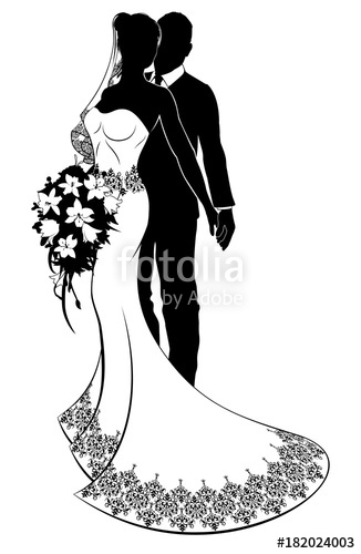Bride And Groom Wedding Silhouette Stock Image And Royalty Free 326x500 Bride And Groom Wedding Silhouette Stock Image And Royalty Free