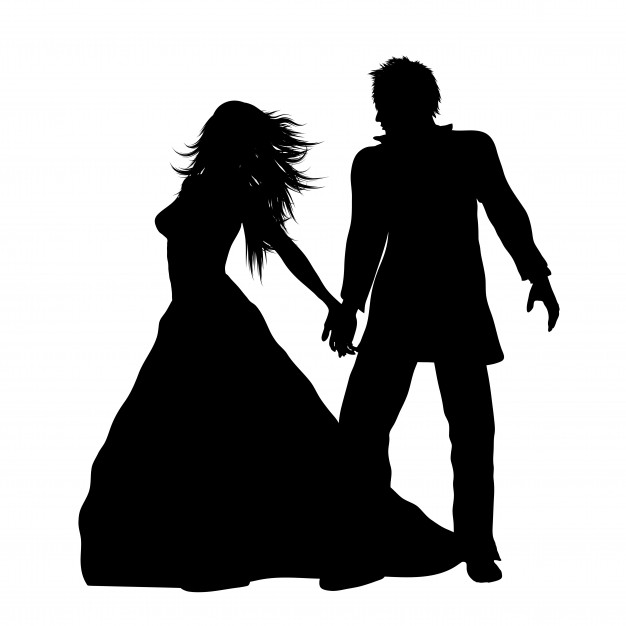 Silhouette Of A Bride And Groom Vector Free Download 626x626 Silhouette Of A Bride And Groom Vector Free Download