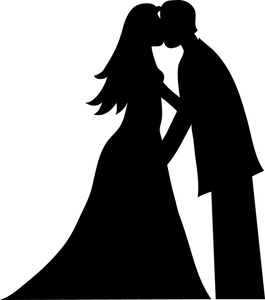 Bride And Groom Kissing Silhouette 265x300 Bride And Groom Kissing Silhouette