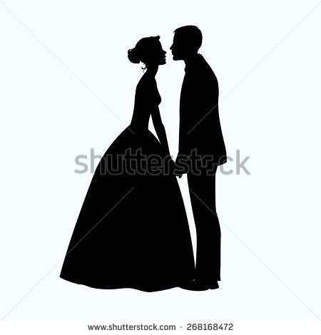Bride And Groom Silhouette 450x470 Bride And Groom Silhouette